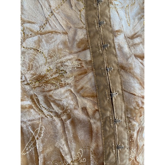 NY Collection Women's Y2K Velour Glitter Lace Babydoll Tank size 3X Fairy Velvet - Picture 5 of 9